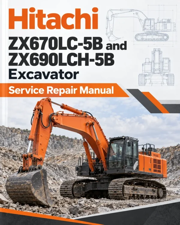 Hitachi ZX670LC-5B and ZX690LCH-5B Excavator Service Repair Manual