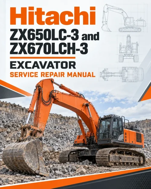 Hitachi ZX650LC-3 and ZX670LCH-3 Excavator Service Repair Manual Hitachi ZX650LC-3 and ZX670LCH-3 Excavator Service Repair Manual