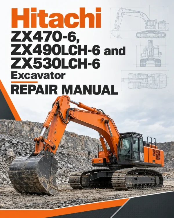 Hitachi ZX470-6, ZX490LCH-6 and ZX530LCH-6 Excavator Repair Manual Hitachi ZX470-6, ZX490LCH-6 and ZX530LCH-6 Excavator Repair Manual