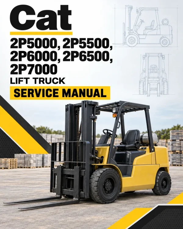 CAT 2P5000, 2P5500, 2P6000, 2P6500, 2P7000 Lift Truck Service Manual CAT 2P5000, 2P5500, 2P6000, 2P6500, 2P7000 Lift Truck Service Manual