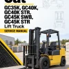 CAT GC35K, GC40K, GC40K STR, GC45K SWB, GC45K STR Lift Truck Service Manual