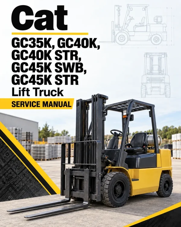 CAT GC35K, GC40K, GC40K STR, GC45K SWB, GC45K STR Lift Truck Service Manual
