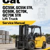 CAT GC55K, GC55K STR, GC60K, GC70K, GC70K STR Lift Truck Service Manual
