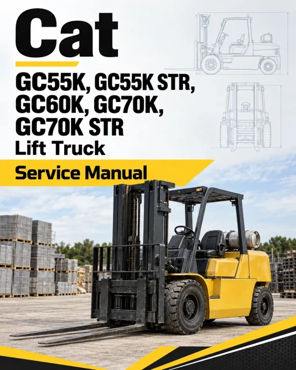 CAT GC55K, GC55K STR, GC60K, GC70K, GC70K STR Lift Truck Service Manual