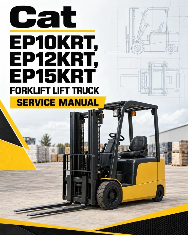 CAT EP10KRT, EP12KRT, EP15KRT Forklift Lift Truck Service Manual CAT EP10KRT, EP12KRT, EP15KRT Forklift Lift Truck Service Manual