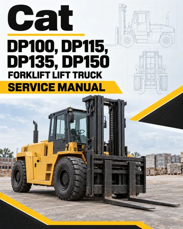 CAT DP100, DP115, DP135, DP150 Forklift Lift Truck Service Manual
