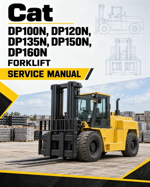 CAT DP100N, DP120N, DP135N, DP150N, DP160N Forklift Service Manual CAT DP100N, DP120N, DP135N, DP150N, DP160N Forklift Service Manual