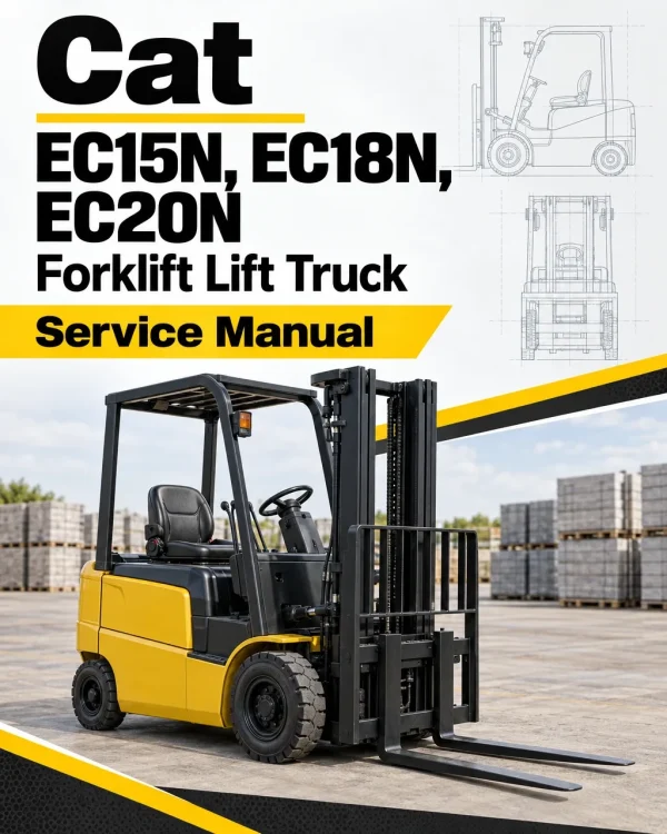 CAT EC15N, EC18N, EC20N Forklift Lift Truck Service Manual CAT EC15N, EC18N, EC20N Forklift Lift Truck Service Manual