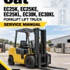 CAT EC25K, EC25KE, EC25KL, EC30K, EC30KL Forklift Lift Truck Service Manual CAT EC25K, EC25KE, EC25KL, EC30K, EC30KL Forklift Lift Truck Service Manual