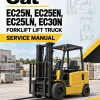 CAT EC25N, EC25EN, EC25LN, EC30N Forklift Lift Truck Service Manual CAT EC25N, EC25EN, EC25LN, EC30N Forklift Lift Truck Service Manual