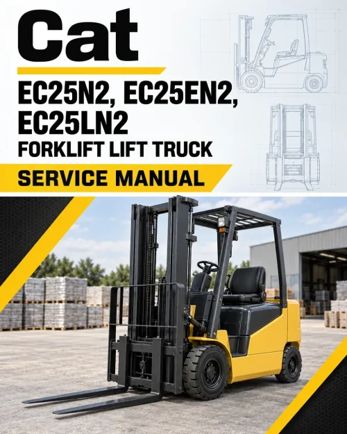 CAT EC25N2, EC25EN2, EC25LN2 Forklift Lift Truck Service Manual CAT EC25N2, EC25EN2, EC25LN2 Forklift Lift Truck Service Manual