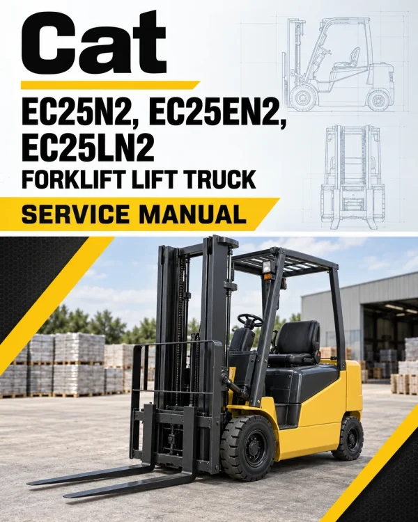 CAT EC25N2, EC25EN2, EC25LN2 Forklift Lift Truck Service Manual