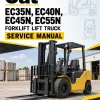CAT EC35N, EC40N, EC45N, EC55N Forklift Lift Truck Service Manual