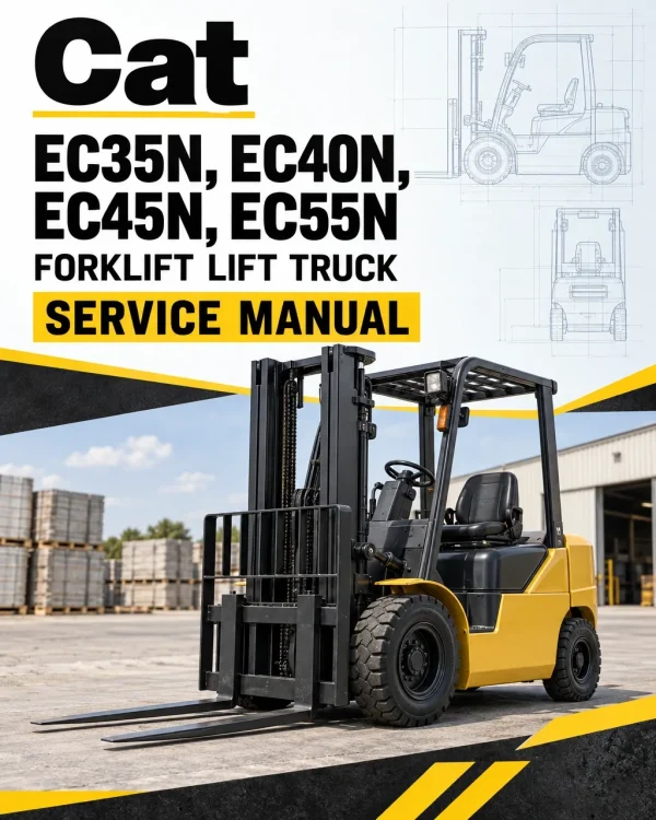 CAT EC35N, EC40N, EC45N, EC55N Forklift Lift Truck Service Manual