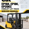 CAT EP16K, EP18K, EP20KC Forklift Lift Truck Service Manual