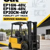 CAT EP16N-48V, EP18N-48V, EP20CN-48V Forklift Lift Truck Service Manual CAT EP16N-48V, EP18N-48V, EP20CN-48V Forklift Lift Truck Service Manual