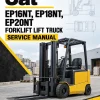 CAT EP16NT, EP18NT, EP20NT Forklift Lift Truck Service Manual CAT EP16NT, EP18NT, EP20NT Forklift Lift Truck Service Manual