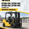 CAT EP20K-PAC, EP25K-PAC, EP30K-PAC, EP35K-PAC Forklift Service Manual CAT EP20K-PAC, EP25K-PAC, EP30K-PAC, EP35K-PAC Forklift Service Manual