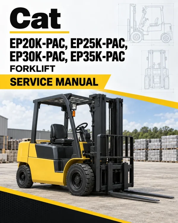CAT EP20K-PAC, EP25K-PAC, EP30K-PAC, EP35K-PAC Forklift Service Manual CAT EP20K-PAC, EP25K-PAC, EP30K-PAC, EP35K-PAC Forklift Service Manual