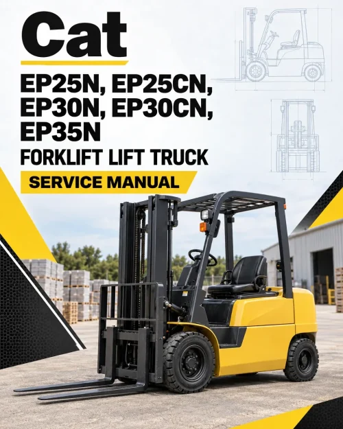CAT EP25N, EP25CN, EP30N, EP30CN, EP35N Forklift Lift Truck Service Manual CAT EP25N, EP25CN, EP30N, EP30CN, EP35N Forklift Lift Truck Service Manual
