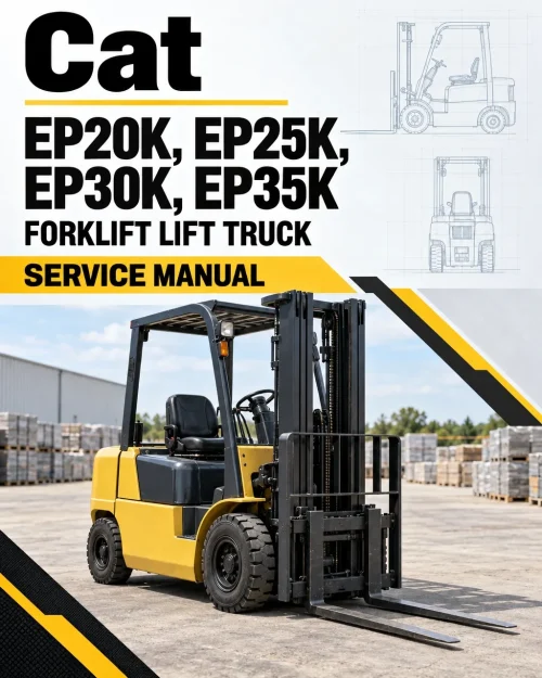 CAT EP20K, EP25K, EP30K, EP35K Forklift Lift Truck Service Manual CAT EP20K, EP25K, EP30K, EP35K Forklift Lift Truck Service Manual