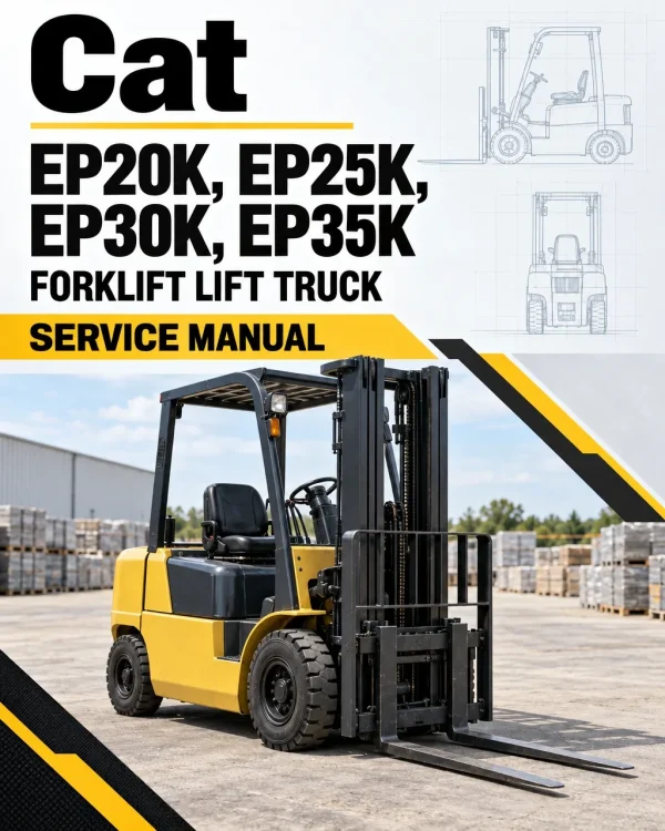 CAT EP20K, EP25K, EP30K, EP35K Forklift Lift Truck Service Manual CAT EP20K, EP25K, EP30K, EP35K Forklift Lift Truck Service Manual