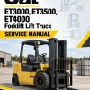 CAT ET3000, ET3500, ET4000 Forklift Lift Truck Service Manual