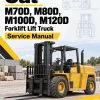 CAT M70D, M80D, M100D, M120D Forklift Lift Truck Service Manual CAT M70D, M80D, M100D, M120D Forklift Lift Truck Service Manual