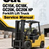 CAT GC15K, GC18K, GC20K, GC20K HP Forklift Lift Truck Service Manual