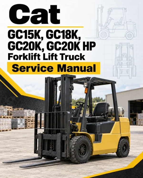 CAT GC15K, GC18K, GC20K, GC20K HP Forklift Lift Truck Service Manual