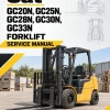 CAT GC20N, GC25N, GC28N, GC30N, GC33N Forklift Service Manual CAT GC20N, GC25N, GC28N, GC30N, GC33N Forklift Service Manual