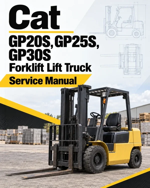 CAT GP20S, GP25S, GP30S Forklift Lift Truck Service Manual