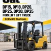 CAT DP15, DP18, DP20, DP25, DP30, DP35 Forklift Lift Truck Service Manual