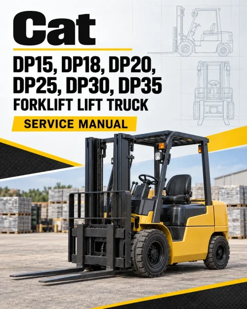 CAT DP15, DP18, DP20, DP25, DP30, DP35 Forklift Lift Truck Service Manual