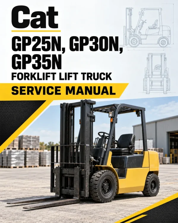 CAT GP25N, GP30N, GP35N Forklift Lift Truck Service Manual CAT GP25N, GP30N, GP35N Forklift Lift Truck Service Manual