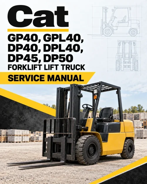 CAT GP40, GPL40, DP40, DPL40, DP45, DP50 Forklift Lift Truck Service Manual CAT GP40, GPL40, DP40, DPL40, DP45, DP50 Forklift Lift Truck Service Manual