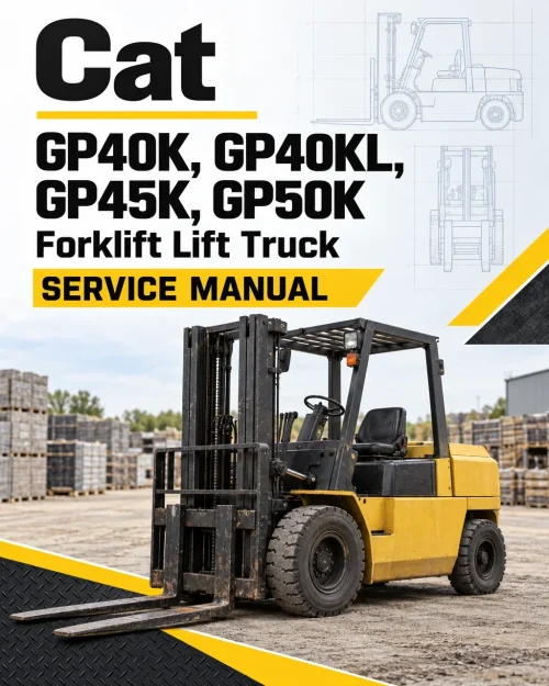 CAT GP40K, GP40KL, GP45K, GP50K Forklift Lift Truck Service Manual
