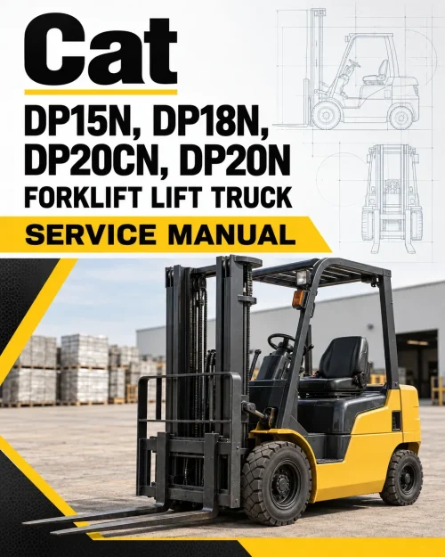 CAT DP15N, DP18N, DP20CN, DP20N Forklift Lift Truck Service Manual