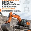 Hitachi ZX470-5A, ZX490LCH-5A and ZX530LCH-5A Excavator Service Repair Manual Hitachi ZX470-5A, ZX490LCH-5A and ZX530LCH-5A Excavator Service Repair Manual