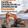 Hitachi ZX470-5B, ZX470LCH-5B and ZX520LCH-5B Excavator Service Repair Manual Hitachi ZX470-5B, ZX470LCH-5B and ZX520LCH-5B Excavator Service Repair Manual