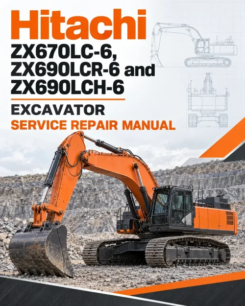 Hitachi ZX670LC-6, ZX690LCR-6 and ZX690LCH-6 Excavator Service Repair Manual Hitachi ZX670LC-6, ZX690LCR-6 and ZX690LCH-6 Excavator Service Repair Manual