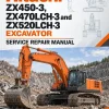 Hitachi ZX450-3, ZX470LCH-3 and ZX520LCH-3 Excavator Service Repair Manual