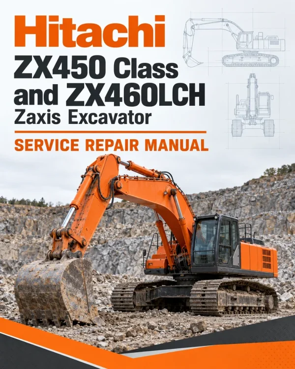 Hitachi ZX450 Class and ZX460LCH Zaxis Excavator Service Repair Manual