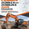 Hitachi ZX350LC-6 and ZX350LCN-6 ZAXIS Excavator Service Repair Manual
