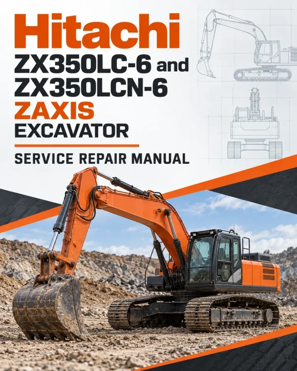 Hitachi ZX350LC-6 and ZX350LCN-6 ZAXIS Excavator Service Repair Manual