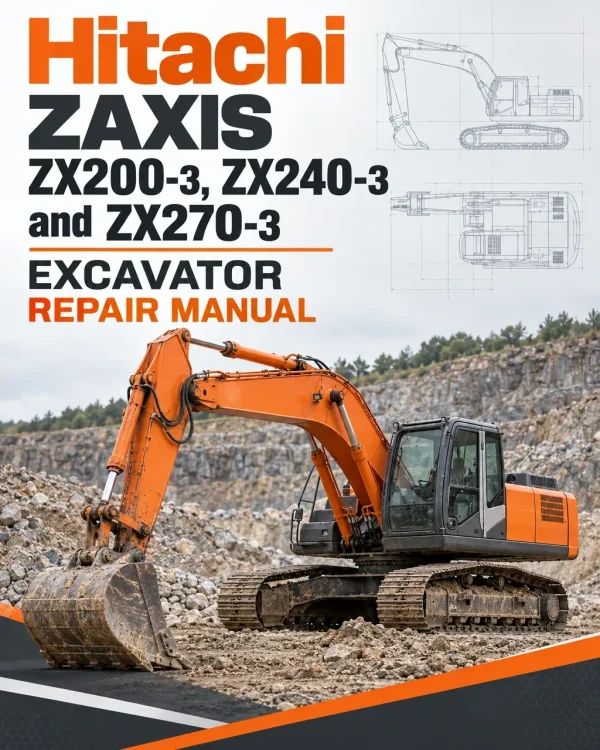 Hitachi ZAXIS ZX200-3, ZX240-3 and ZX270-3 Excavator Repair Manual Hitachi ZAXIS ZX200-3, ZX240-3 and ZX270-3 Excavator Repair Manual