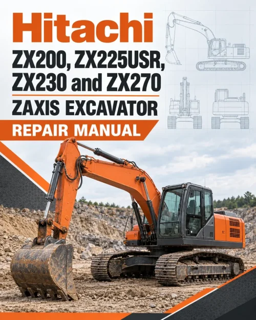 Hitachi ZX200, ZX225USR, ZX230 and ZX270 ZAXIS Excavator Repair Manual Hitachi ZX200, ZX225USR, ZX230 and ZX270 ZAXIS Excavator Repair Manual