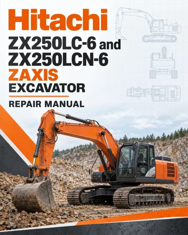 Hitachi ZX250LC-6 and ZX250LCN-6 ZAXIS Excavator Repair Manual
