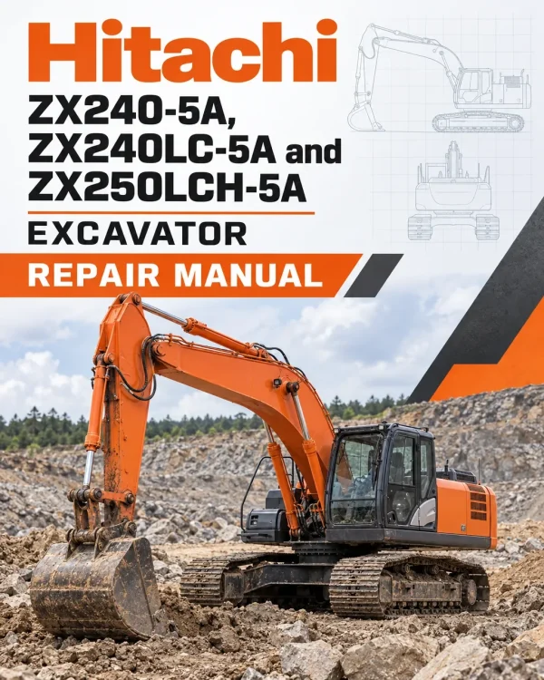 Hitachi ZX240-5A, ZX240LC-5A and ZX250LCH-5A Excavator Repair Manual Hitachi ZX240-5A, ZX240LC-5A and ZX250LCH-5A Excavator Repair Manual