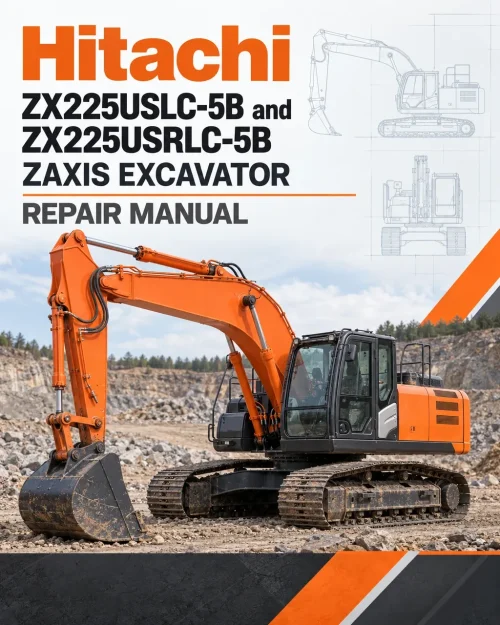 Hitachi ZX225USLC-5B and ZX225USRLC-5B ZAXIS Excavator Repair Manual Hitachi ZX225USLC-5B and ZX225USRLC-5B ZAXIS Excavator Repair Manual